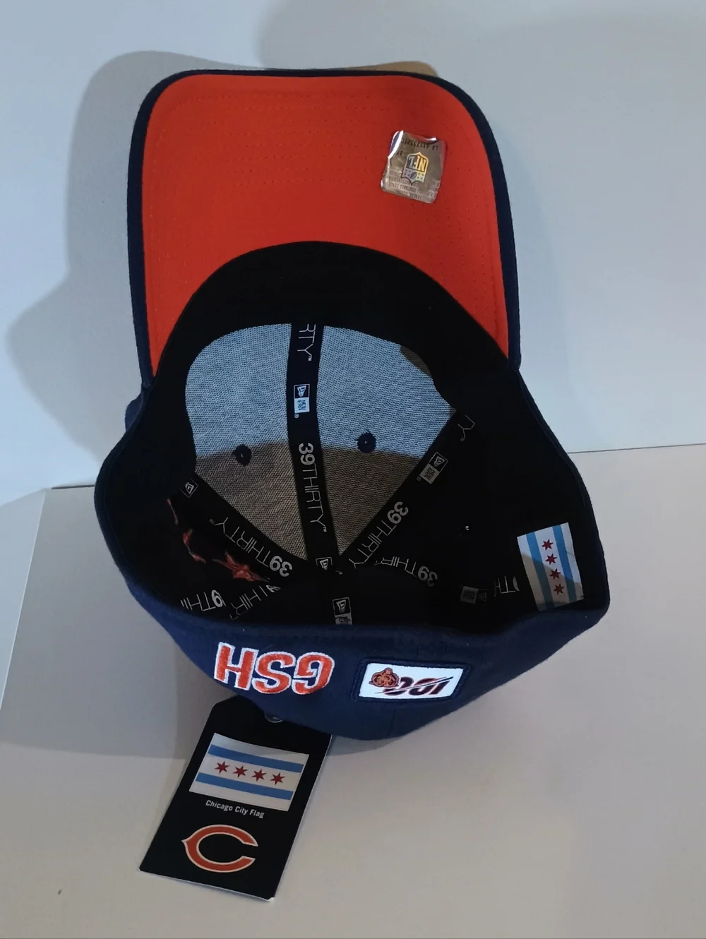 New Era Chicago BearsNavy Blue Cap with Orange & White Bear Logo